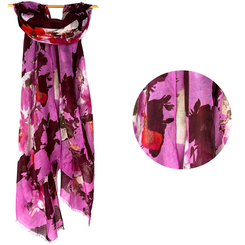 Floral Pink Scarf